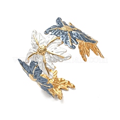 Браслеты-манжеты из нержавеющей стали 304 с эмалью для женщин&nbsp;BJEW-F518-06G