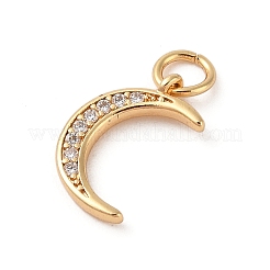 Латунные микропаве прозрачные подвески с фианитом&nbsp;ZIRC-P121-07G