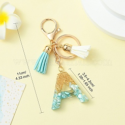 Подвесные брелки из прозрачной эпоксидной смолы KEYC-FS00022-02