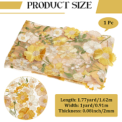 Rüschenbesatz aus Polyester-Seidennetz&nbsp;DIY-WH20007-407A