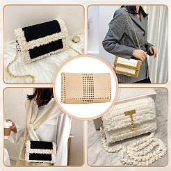 Diy pu kunstleder tasche strickset für die geldbörse herstellung&nbsp;PURS-WH0005-01D