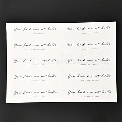 10шт diy прозрачные пластиковые подарочные пакеты из ПВХ ABAG-L015-02M