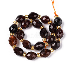 Натуральный оранжевый гранатовый бисер пряди G-N342-53-8x6-05