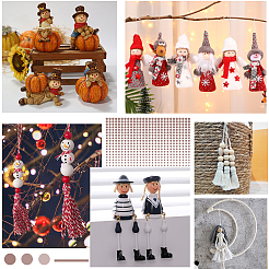 120 шт. европейские бусины из натурального дерева с принтом WOOD-GF0002-19A