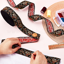 16.5 ярд полиэстеровой ленты с вышивкой в этническом стиле&nbsp;OCOR-GA0002-79