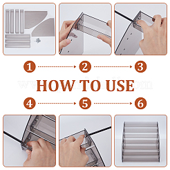 Прозрачный акриловый 7 слой лака для ногтей стойка для демонстрации&nbsp;ODIS-UN0001-22D