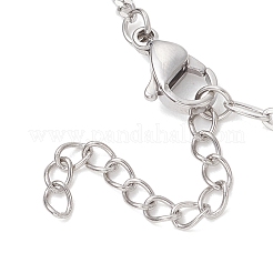 Изготовление ожерелий из цепочки-скрепки из нержавеющей стали 304&nbsp;AJEW-JB01531