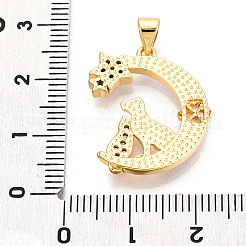 Латунные микропаве прозрачные подвески с фианитом&nbsp;KK-N268-27G