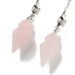 Биолокационные маятники из натурального розового кварца G-K338-12P-02