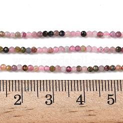 Натуральный розовый турмалин бисер нитей&nbsp;G-F596-06-2mm