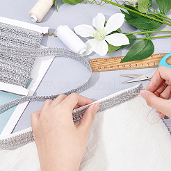 Филигранная кружевная отделка из полиэстера&nbsp;OCOR-WH0047-12B