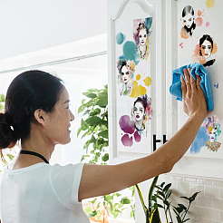 3 лист 3 стиля ПВХ водонепроницаемые декоративные наклейки DIY-WH0404-567