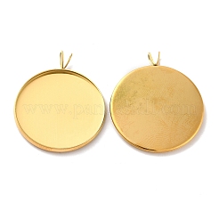 Ионное покрытие (ip) нержавеющая сталь 304 подвеска кабошон оправа&nbsp;STAS-I069-37G-25MM