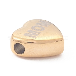 День матери вакуумное покрытие pvd бусины из нержавеющей стали 304 STAS-A059-06G