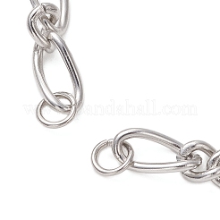 Изготовление браслетов из цепей Figaro из нержавеющей стали 304 толщиной 5 мм&nbsp;AJEW-JB01517