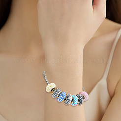 120 шт. 6 стиля рождественской тематики смоляные европейские бусины-рондель RPDL-SP0001-04