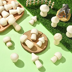 24 шт. 6 стиля неокрашенного натурального дерева украшения&nbsp;WOOD-YW0001-44