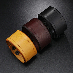 Браслеты из телячьей кожи с плоскими краями&nbsp;BJEW-WH20007-09B