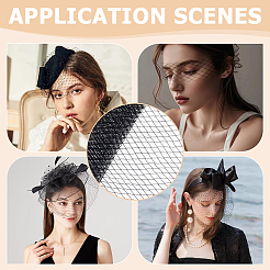 Сетчатая ткань из полиэстера&nbsp;AJEW-WH0816-121C