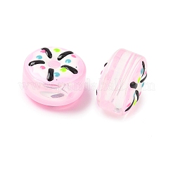 Прозрачные стеклянные эмалевые бусины&nbsp;LAMP-U004-05B-04