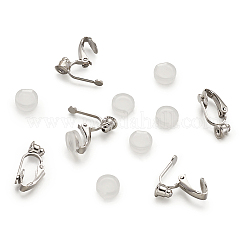 Латунный зажим на серьгах DIY-TA0002-19P