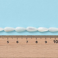 Shell perle bianche naturali&nbsp;PEAR-B002-01A-A