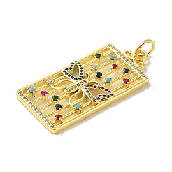 Латунные микро проложить кубического циркония подвески&nbsp;KK-Z042-03G