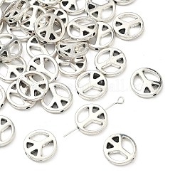 Сплавочные овальные бусины тибетского стиля &nbsp;TIBEB-A14187-AS-RS