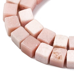 Натуральный розовый опал бусы пряди G-B155-C12-8x8mm