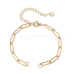 Herstellung von Armbändern aus Büroklammerketten aus Edelstahl 304 und 201&nbsp;AJEW-JB01593
