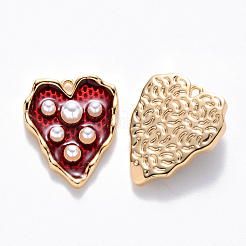 Латунь эмаль подвески&nbsp;KK-T049-054G-01-NF