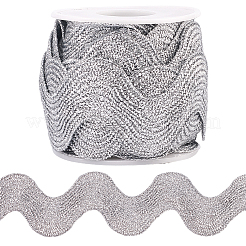 5 ярд полиэстеровой металлизированной волнистой ленты для отделки бахромой OCOR-GF0004-56