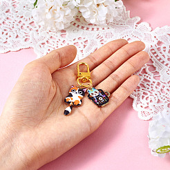 1шт подвесные украшения из эмали из сплава&nbsp;HJEW-TA0001-25