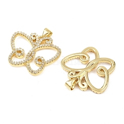 Латунные микро проложить кубического циркония подвески&nbsp;KK-S526-54G