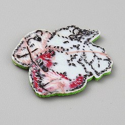 Полиэстер гладить/пришивать заплатки PATC-WH0007-89A