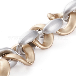 Пластиковые звенья ручной росписи ccb AJEW-JB00872-02