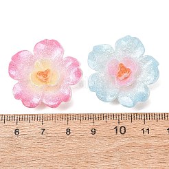 Undurchsichtige Harz- und Glitzerpulver-Cabochons&nbsp;RE-CBA0EC6-08