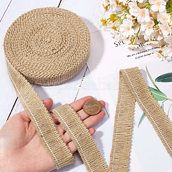 Джутовая лента с кисточками&nbsp;OCOR-WH20006-04D