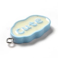 Подвески из непрозрачной смолы RESI-G056-04