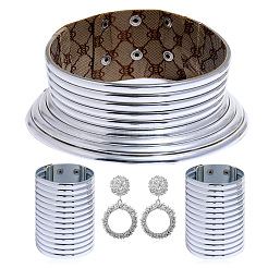 Set di collare lungo vintage africano in plastica e resina&nbsp;FS-WGD976E-02