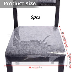 Esszimmerstuhlbezug aus transparentem PVC&nbsp;AJEW-WH0796-75