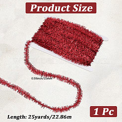 25 ярд полиэстеровой филигранной блестящей мишуры подвесная гирлянда&nbsp;DIY-CY0001-97A