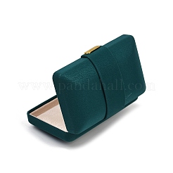 Прямоугольные коробки для хранения ювелирных изделий из искусственной кожи CON-Z009-01A-02