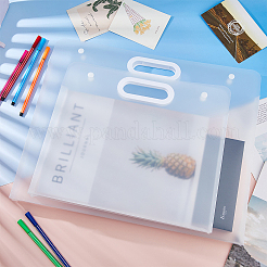 2 pochette à documents en plastique PP de 2 styles&nbsp;AJEW-FH0005-86A