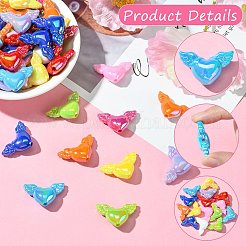 60шт 10 цвета ab цветные акриловые бусины&nbsp;MACR-CJ0002-03