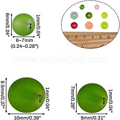 Матовые прозрачные стеклянные бусины&nbsp;FGLA-NB0001-02