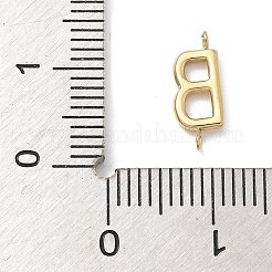 Buchstaben-Verbindungsanhänger aus Edelstahl 304&nbsp;STAS-M108-01G-02