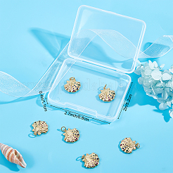 6шт стойки покрытие латунь микро проложить красочные кубический цирконий подвески&nbsp;KK-BBC0003-14