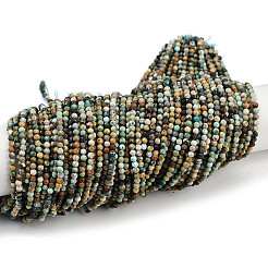 Хубэй природных бирюзовый бисер нитей&nbsp;G-L628-B02-3mm-02