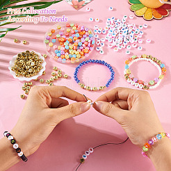 800шт 8 стиля непрозрачные акриловые бусины&nbsp;MACR-CW0001-14